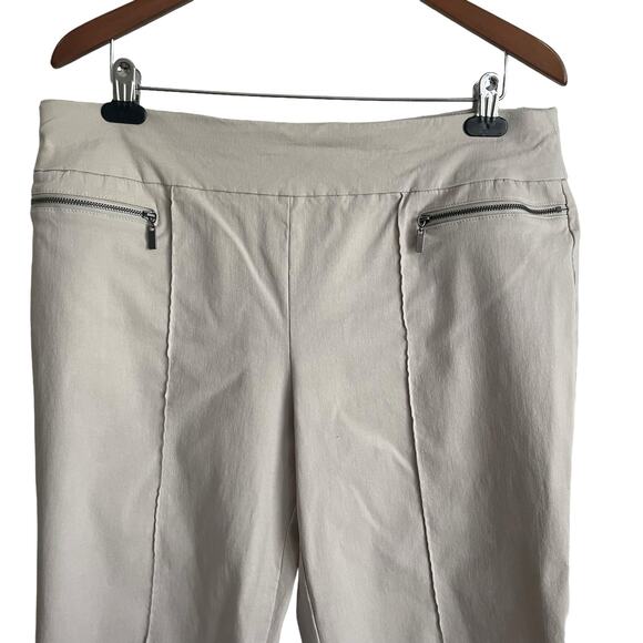 Style & Co Women Cropped Pants XL Beige Comfort Stretch Neutral Minimal Capris - Picture 6 of 6